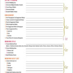14 Page Wedding Checklist In Orange And Pink Printable PDF Digital