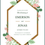 20 Free Wedding Invitation Template Cards Printable And Editable PSD