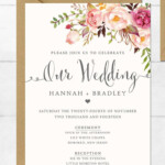 21 Wedding Invitation Templates You Can Personalize And Print Wedding