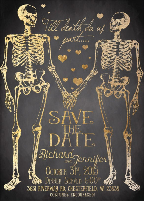 22 Halloween Wedding Invitation Templates Free PSD AI Format 