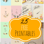 25 Free Wedding Printables