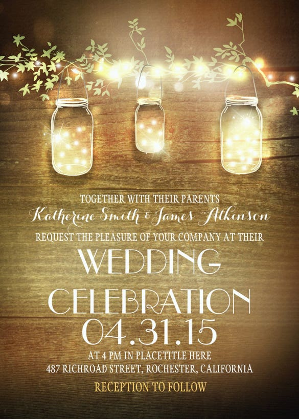 28 Rustic Wedding Invitation Design Templates PSD AI Free 