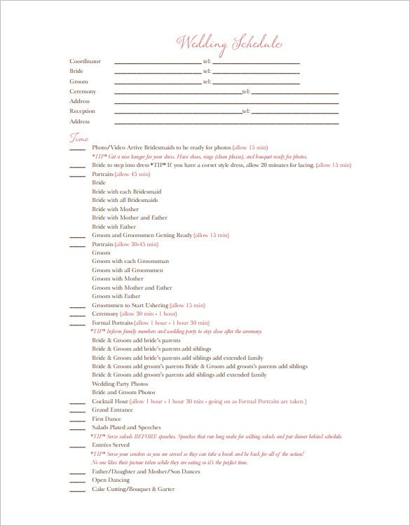 32 Wedding Timeline Templates Word Excel PDF PSD Vector EPS