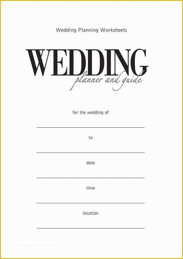49 Free Printable Wedding Binder Templates Heritagechristiancollege