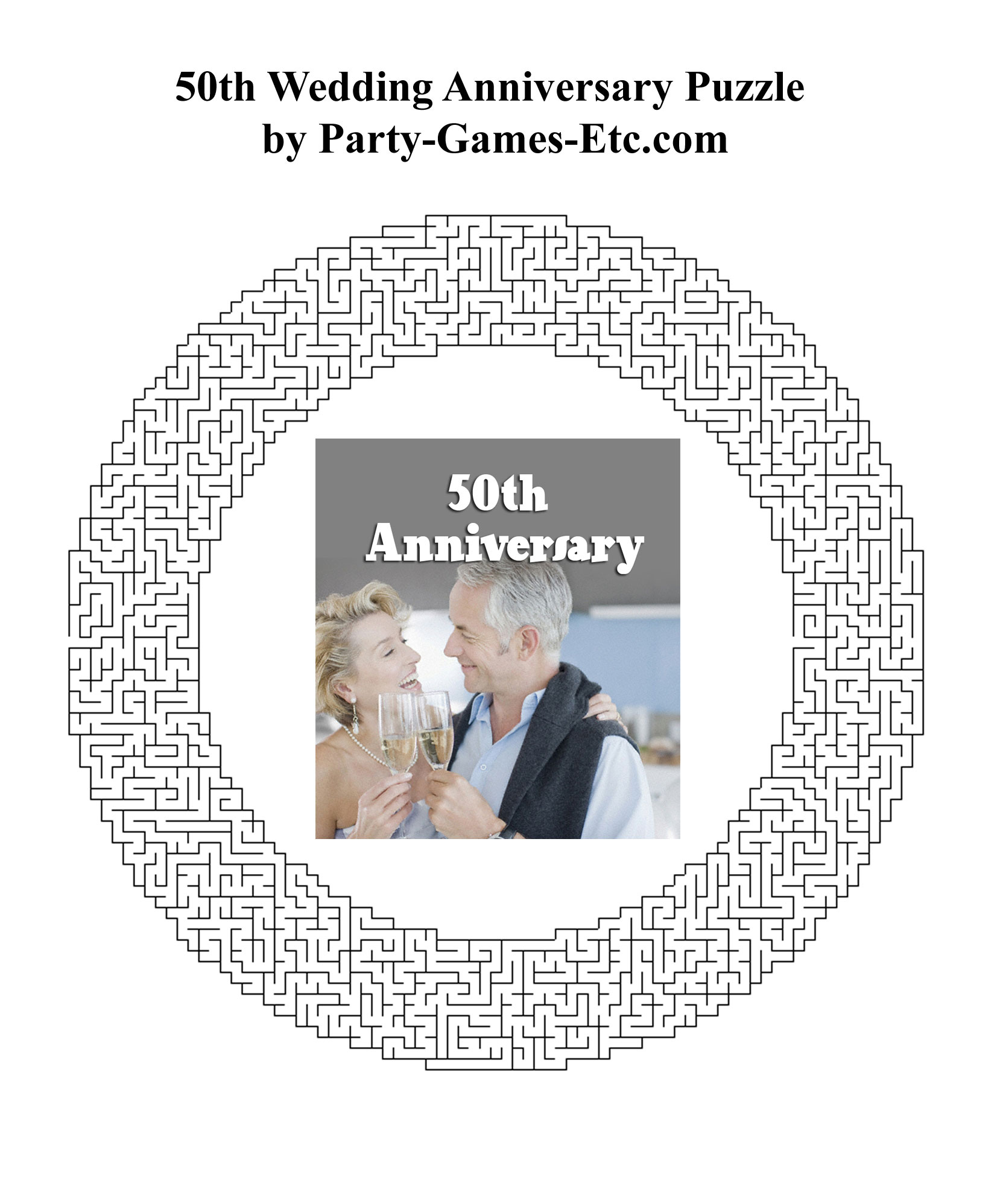 50th Wedding Anniversary Party Games Free Printable Games And