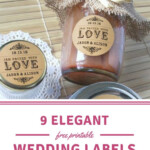 9 Elegant Free Printable Wedding Labels printablesgroupboardz Free
