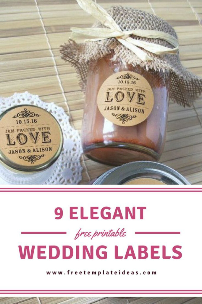9 Elegant Free Printable Wedding Labels printablesgroupboardz Free 