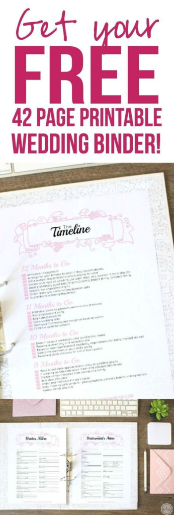 A Free 42 Page Wedding Binder Yes Please Wedding Planner Printables 