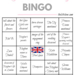 A Royal Wedding Watch Party Royal Wedding Bingo Thekittchen