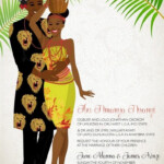 African American Wedding Invitations Traditional Wedding Invitations