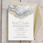 Agate Crystal 30th Pearl Wedding Anniversary Invitation From 0 90 Each