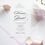 Amazon Calligraphy Wedding Invitation SAMPLE SET Handmade