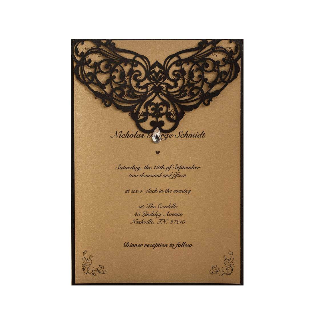 Amazon Wishmade 50x Vintage Printable Laser Cut Wedding 