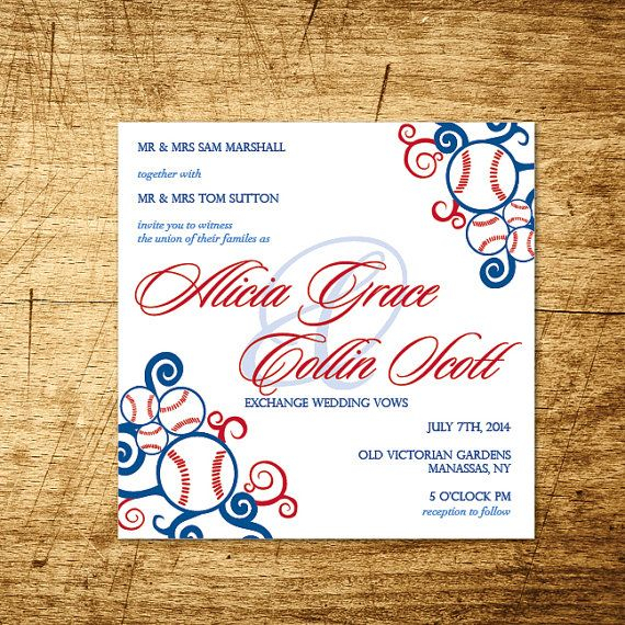 Baseball Wedding Invitation Template Download Baseball Wedding Invite 