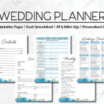 Beach Wedding Planner Checklist Binder Organizer Printable Etsy