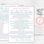 BEST SELLING EDITABLE Funny Wedding Program Simple Wedding Etsy