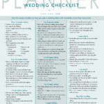 Best Wedding Checklist Printable Shop Fresh