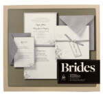 Brides Silver And White Pocket Invitation Kit Brides Wedding