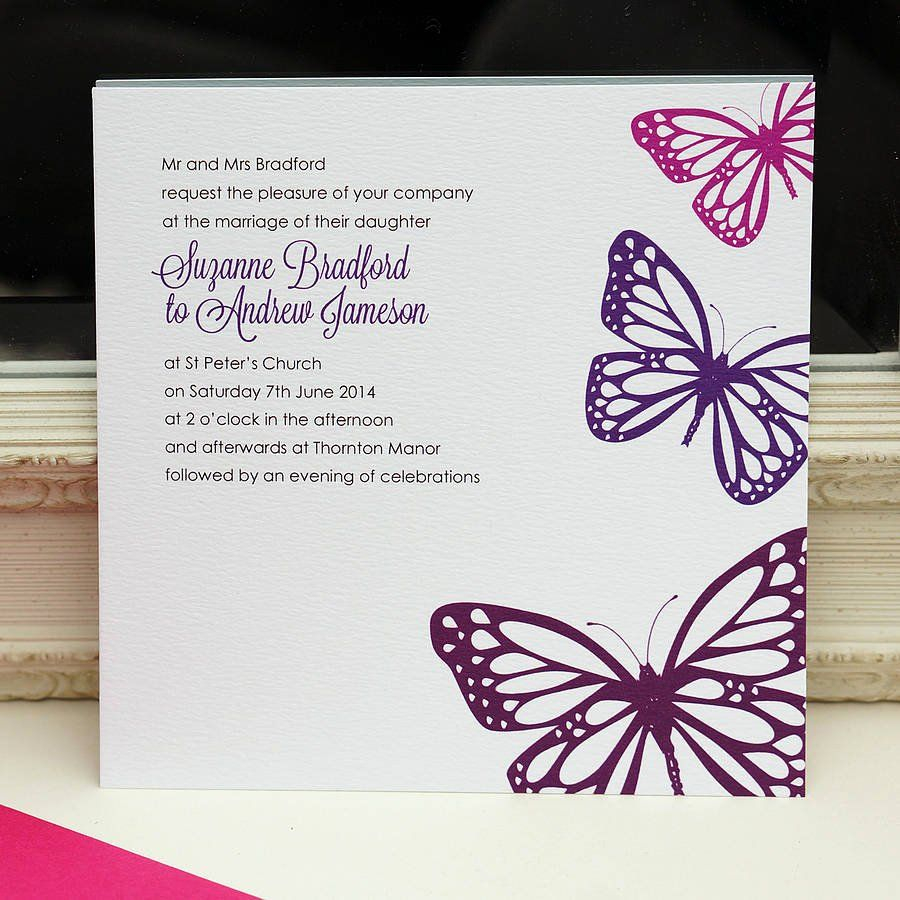 Butterfly Invitations Templates Free Inspirational Butterfly Wedding