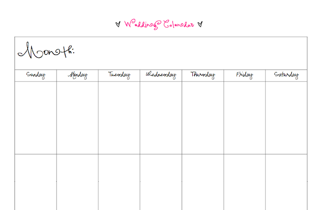 Dates To Avoid 2011 2012 Wedding Calendar Printout BridalTweet