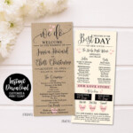 DIY Printable Wedding Programs Templates Wedding Program Etsy