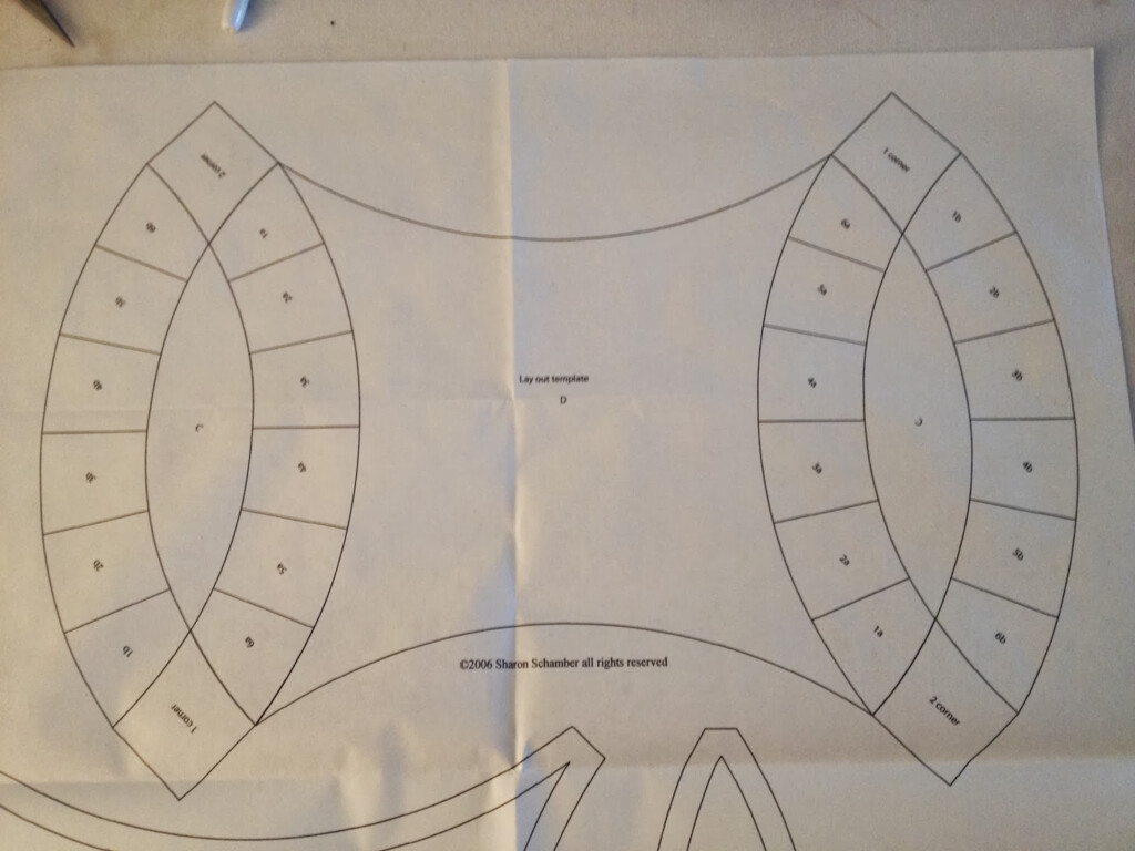 Double Wedding Ring Quilt Along Preparing The Templates Purple 