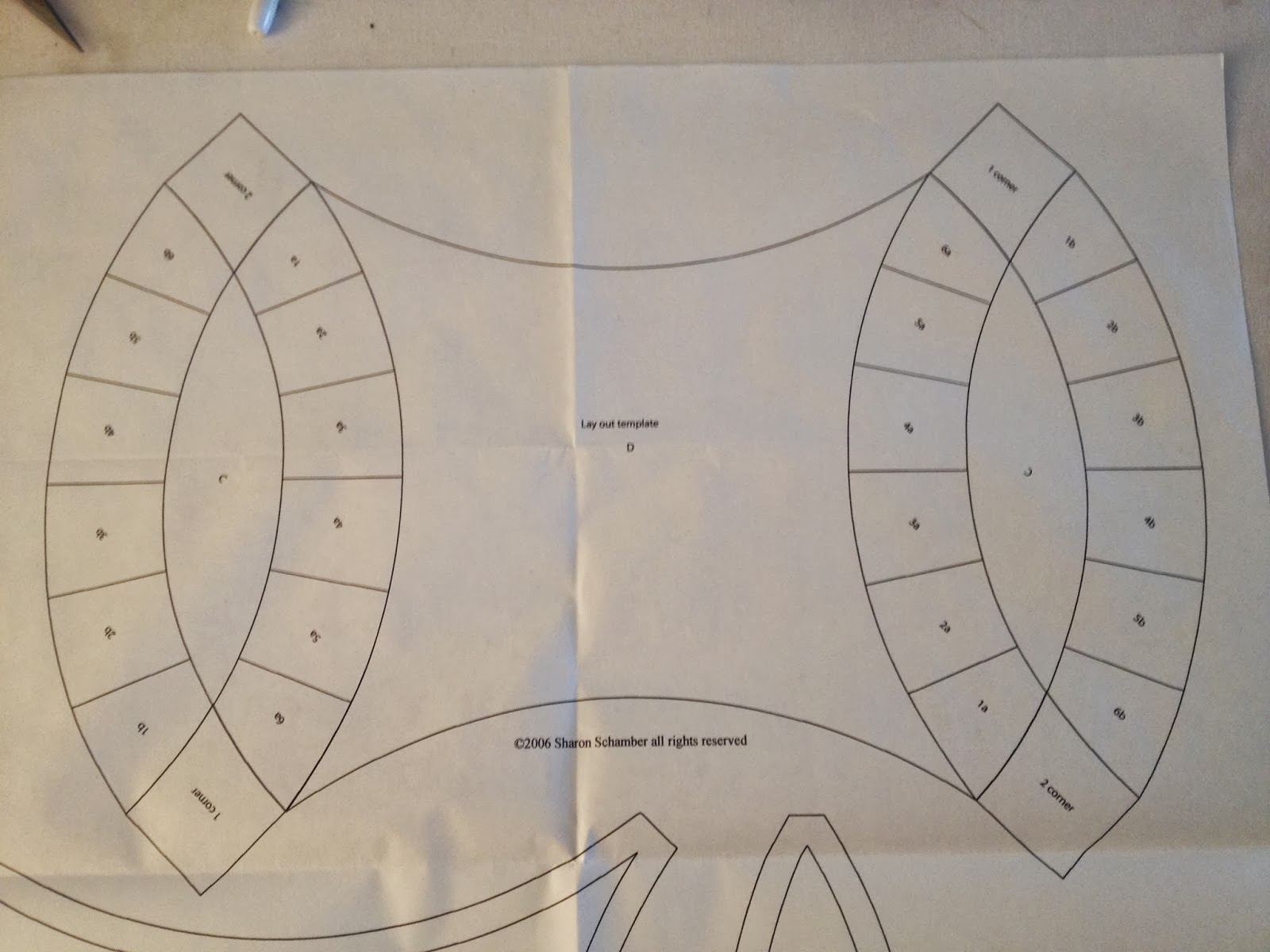 Double Wedding Ring Quilt Along Preparing The Templates Purple 