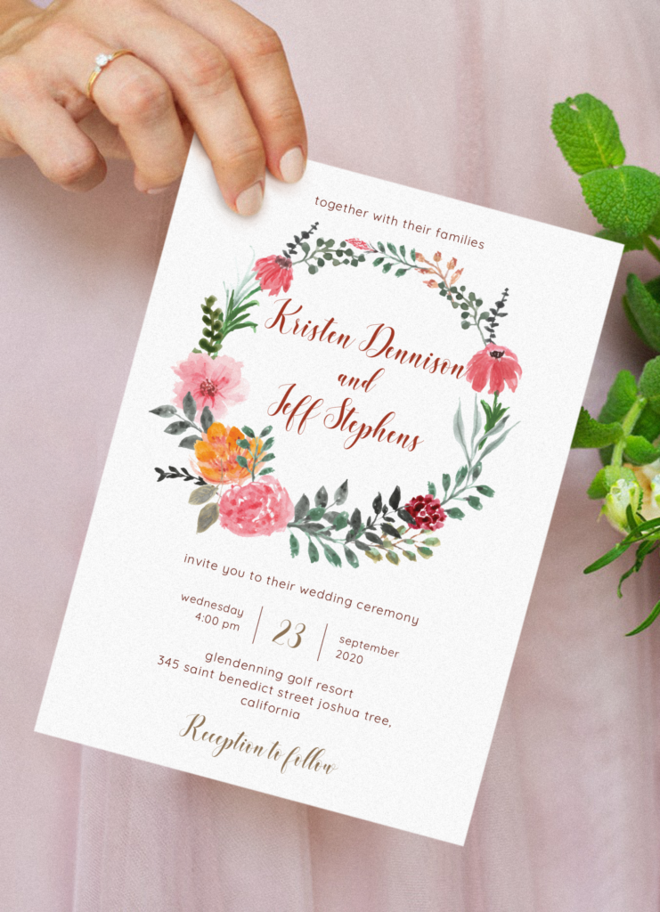 Download Printable Country Rustic Wedding Invitation PDF