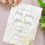 Download Printable Marble Elegant Wedding Invitation Suite PDF
