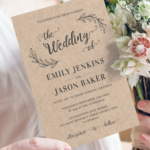 Download Printable Vintage Rustic Wedding Invitation Suite PDF