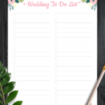 Download Printable Wedding To Do List PDF