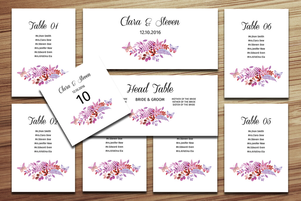 Fabulous Printable Wedding Seating Chart Template Lucas Website