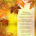 Fall Wedding Invitation Template 15 PSD Formats Download Free