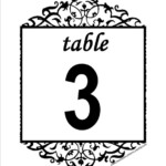 Free Antique Printable DIY Wedding Table Numbers Free Table Numbers