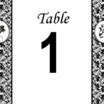 Free Damask Printable DIY Wedding Table Numbers Free Table Numbers