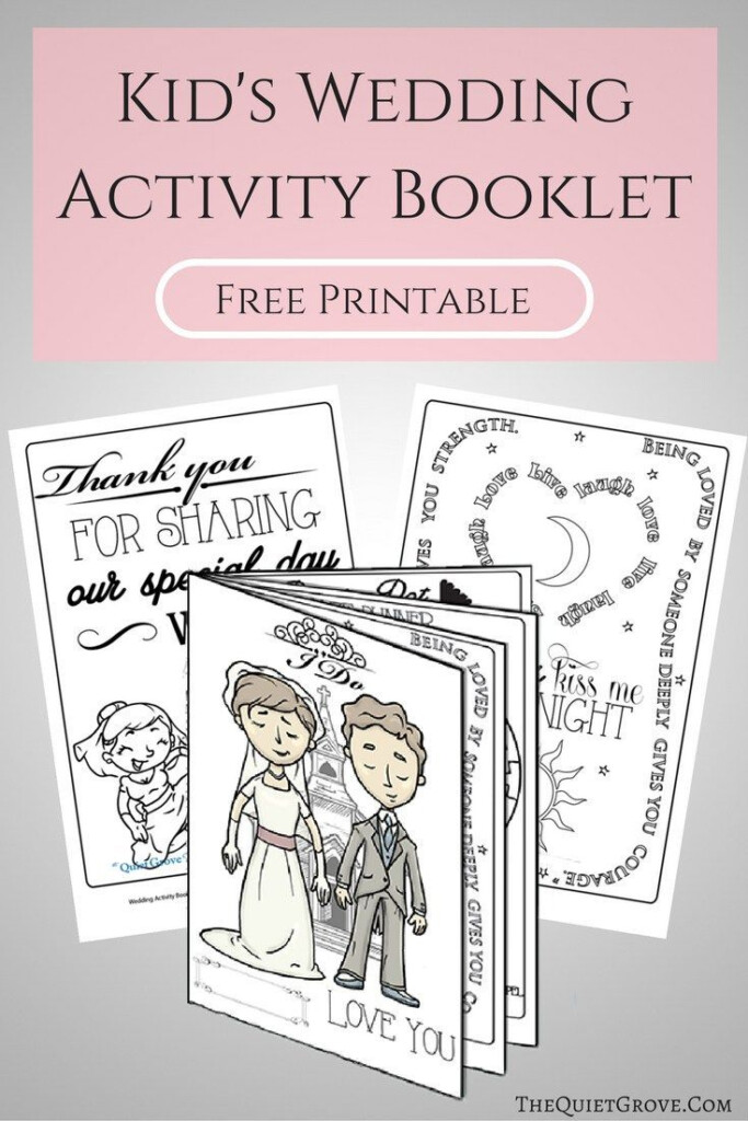 Free Printable Kid s Wedding Activity Booklet Kids Wedding 