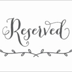 Free Printable Reserved Table Signs Free Printable