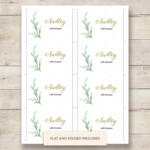 Free Printable Table Numbers Greenery Wedding Wedding Place Card