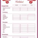 Free Printable Wedding Budget Planner And Worksheet Template
