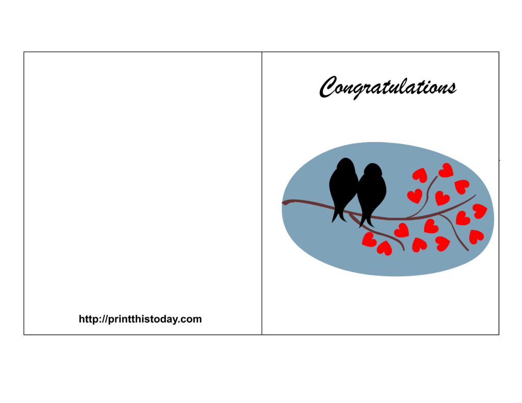 Free Printable Wedding Congratulations Cards