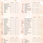 Free Printable Wedding Cost Checklist Wedding Checklist Budget