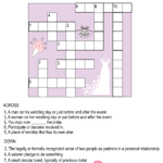 Free Printable Wedding Crossword Puzzle