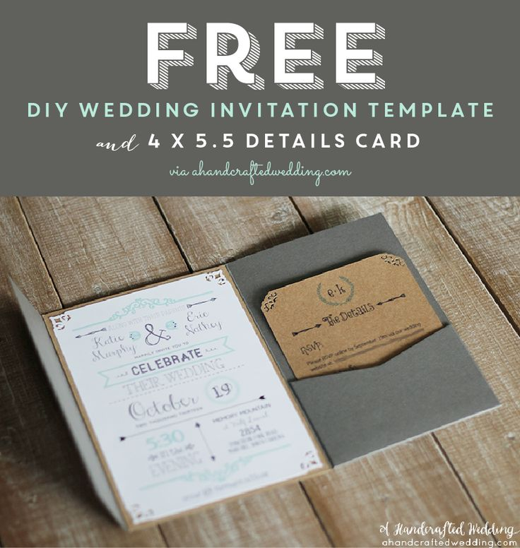 FREE Printable Wedding Invitation Template Free Printable Wedding 