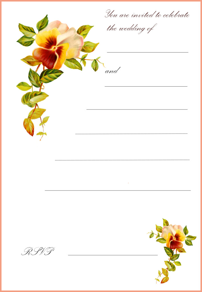 Free Printable Wedding Invitations Free Printable Greeting Cards