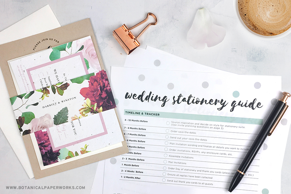  free Printable Wedding Stationery Guide Botanical PaperWorks