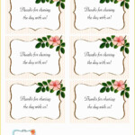 Free Printable Wedding Thank You Tags Templates Of 5 Best Of Free