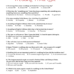 Free Printable Wedding Trivia Quiz