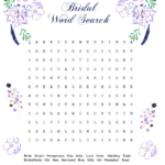 Free Printable Wedding Word Search Game