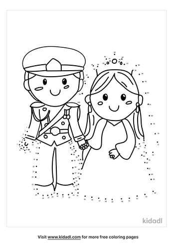 Free Royal Wedding Easy 1 20 Dot To Dot Printables For Kids Kidadl