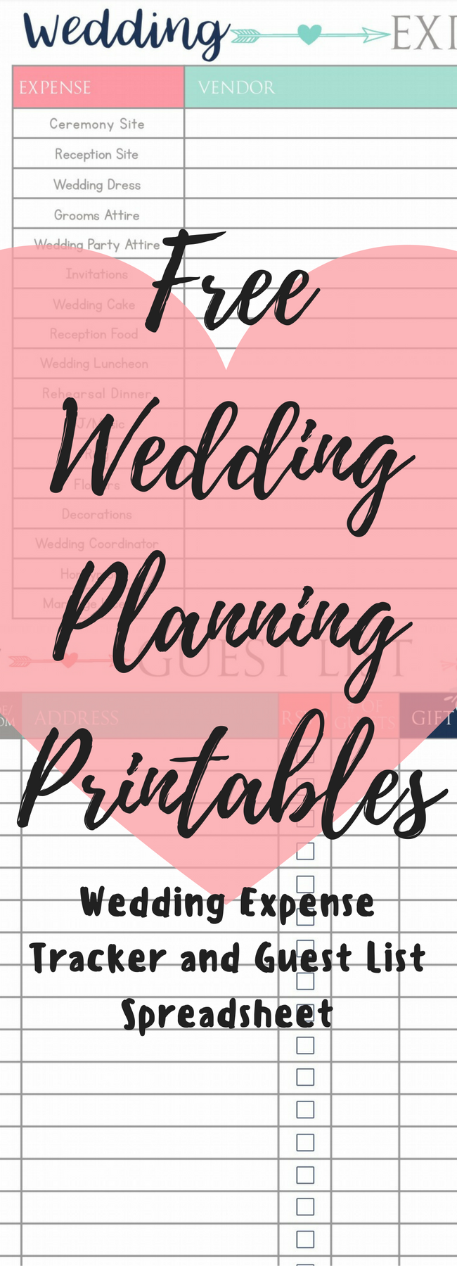 FREE Wedding Planning Printables Clarks Condensed